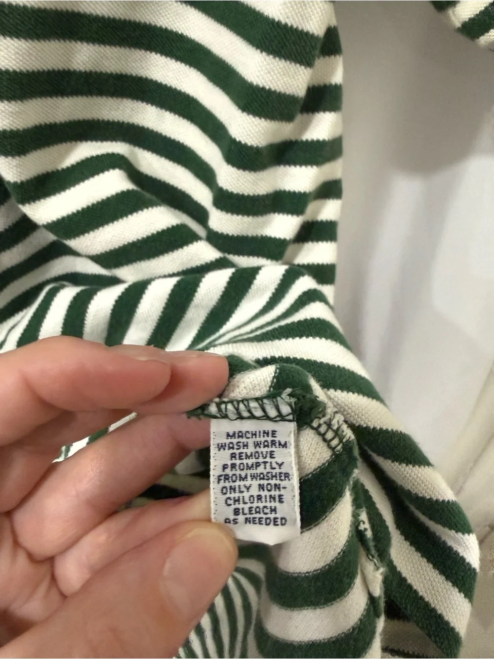 Ralph Lauren Green & Cream Striped Polo Shirt